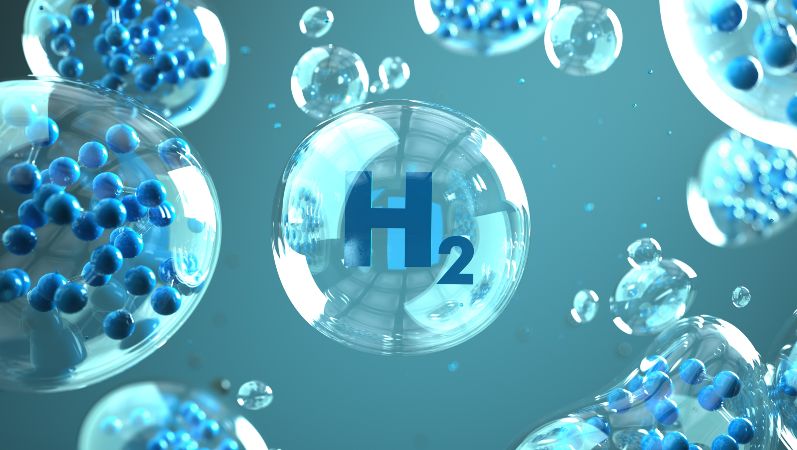Symbolbild Wasserstoffmolekül