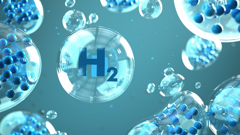 Symbolbild Wasserstoffmolekül